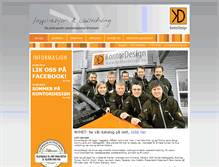 Tablet Screenshot of kontordesign.no